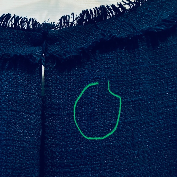 Navy Tweed Sleeveless Dress - Picture 7 of 9